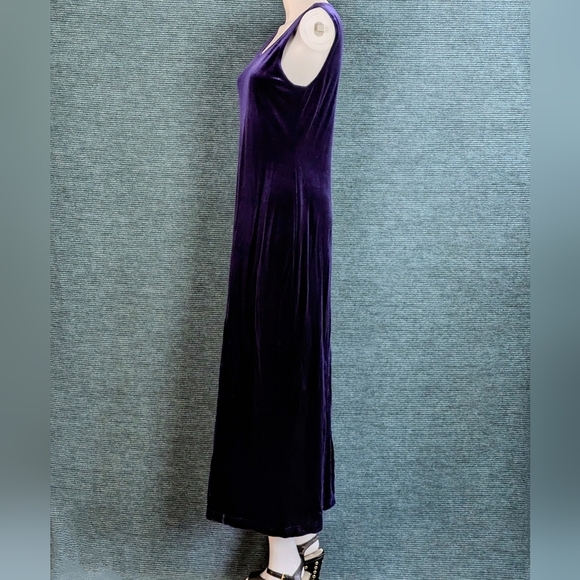 Vintage Karin Stevens Purple Velvet Maxi-Dress With Jacket - Picture 7 of 17
